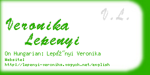 veronika lepenyi business card